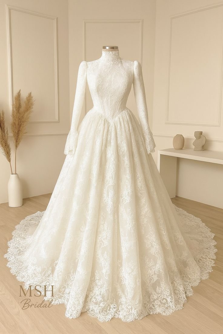 فستان زفاف هاند ميد